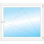 OKNA HNED 120x100 cm (1200x1000 mm) bílé otevíravé a sklopné pravé – HobbyKompas.cz