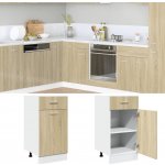 Petrashop Spodní skříňka se zásuvkou dub sonoma 40x46x81,5 cm dřevotříska – Zboží Dáma