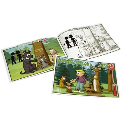 Papírová omalovánka Jak roste les – Zbozi.Blesk.cz