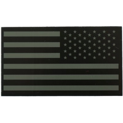 MILITARY RANGE Nášivka IFF IR vlajka USA VELCRO reverzní ZELENÁ – Zboží Mobilmania
