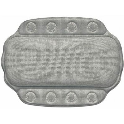 KELA Polštář do vany KRETA 32 x 23 cm šedá KL-22371 – Zboží Dáma