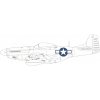 Sběratelský model Eduard P 51D US national insignia recommended for EDUARD CX664 1:72