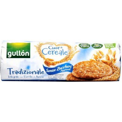 Gullón Celozrnné sušenky Cuor di cereale, bez přídavku cukru 280 g – Zboží Dáma