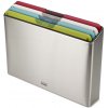 Prkénko a krájecí deska JOSEPH JOSEPH Folio Icon 60226 Steel Multicolour Prkénka se stojanem Large 34 × 24 cm 4 ks