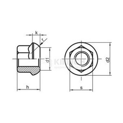 matice 12x1.5 ZINEK /8/ kolová SW17 DIN 74361A [1 ks] – Zboží Mobilmania