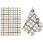 Bellatex Káro 50x70 cm béžová, bílá – Sleviste.cz