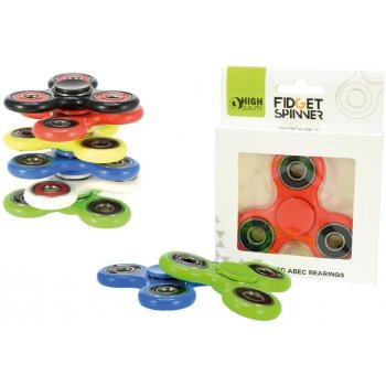 Fidget spinner kovový 7 cm bílý