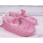 YO kojenecké botičky/balerínky třpytivé s mašličkou růzová – Sleviste.cz
