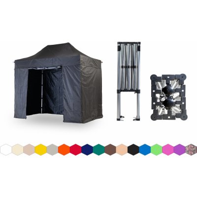 TENTino SMALL HEXAGON 2x3 m 11A - ČERNÁ – Hledejceny.cz