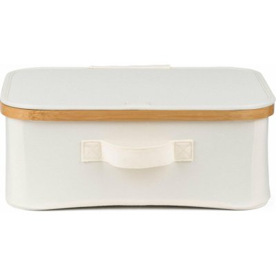 G21 Úložný box 40 x 30 x 15 cm bambusový s víkem béžový – Sleviste.cz