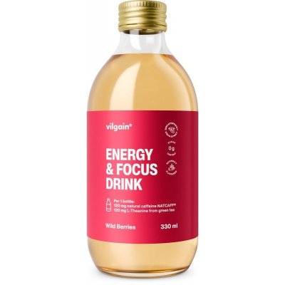 Vilgain Energy & Focus Drink Lesní ovoce 330 ml – Zboží Dáma