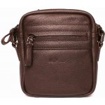 Marta Ponti Luxusní malá kožená hnědá Crossbody pánská taška no. C47 – Zboží Mobilmania