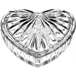 Crystal Bohemia skleněná dóza ve tvaru srdíčka 110 mm – Zboží Mobilmania