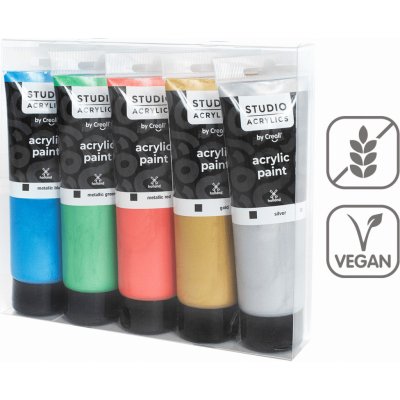 Creall Studio acrylics 5 ks 120 ml mix barev – Sleviste.cz