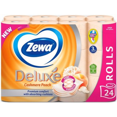 Zewa de luxe Cashmere peach 3-vrstvý 24 ks – Zbozi.Blesk.cz