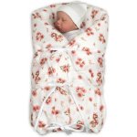 Baby Nellys Klasická retro zavinovačka LALLY šněrovací s výplní Kačenky růžová bílá – Zboží Mobilmania