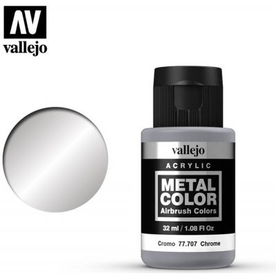 Vallejo Metal Color 77.707 Chrome 32ml – Zboží Mobilmania
