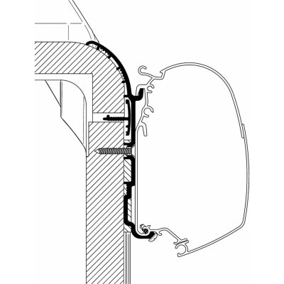 Thule Adaptér Bürstner Ixeo pro nástěnné markýzy řady 5 a 8 Značka vozidla: Bürstner Ixeo T728, T734 – Zbozi.Blesk.cz