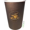 Jednorázové nádobí COpack Papírový kelímek 400 ml COFFEE TO GO KLEMI pr. 90 mm