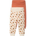 Lupilu Dětské kalhoty Jogger s BIO bavlnou 2 kusy béžová oranžová – Zboží Mobilmania