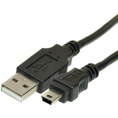 Goobay 11.92.8715 USB 2.0, USB A(M) - miniUSB 5pin B(M), 5m, černý – Hledejceny.cz