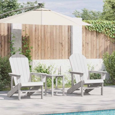 Omaxi 902115 Zahradní lounge nábytek 2 ks Bílá 74 x 82 x 90 cm Polyethylen – Hledejceny.cz