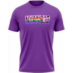 MemeMerch tričko Nyan Cat dark purple