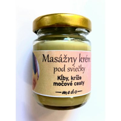 Medosviecky Masážní krém pod tělové svíčky 100 g medo