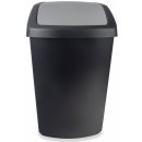 Curver SWING BIN 10L Odpadkový koš 24,6 x 19,8 x 37,3 cm černý 03984-Y09