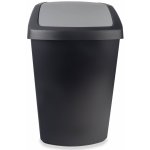 Curver SWING BIN 50L Odpadkový koš 40,6 x 34 x 66,8 cm černý 03987-Y09 – Zboží Mobilmania