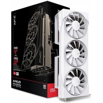 XFX Swift Radeon RX 9070 OC White Triple Fan Gaming Edition 16GB GDDR6 RX-97SWFB3W9 – Hledejceny.cz