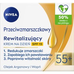 Nivea denní krém proti vráskám + revitalizační krém SPF15 55+ 50 ml