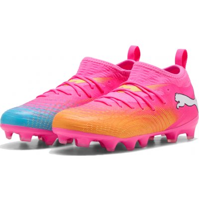 Puma FUTURE 9 MATCH FG/AG JR Růžová Oranžová Světle modrá Bílá – Zboží Dáma
