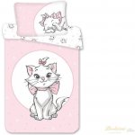 Jerry Fabrics povlečení Marie Cat Light pink 100 x 135 , 40 x 60 cm – Zboží Mobilmania