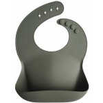 Mushie Silikonový bryndák Silver Sage – Zboží Mobilmania