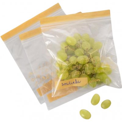 Orion Sáčky na zip 25ks, do mrazáku i letadla M - 20x18, žluté – Hledejceny.cz