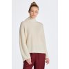 Dámský svetr a pulovr Gant svetr WOOL RIBBED STAND COLLAR bílá