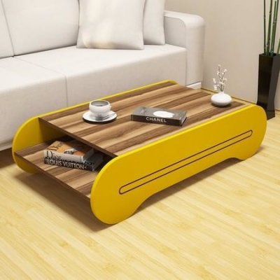 Hanah Home Cool Walnut / Yellow – Zboží Mobilmania