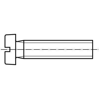 DIN 84 šroub s válcovou hlavou a průběžnou drážkou nerez A2 Varianta: DIN 84 šroub válcová hlava A2 M03x008 – Zbozi.Blesk.cz