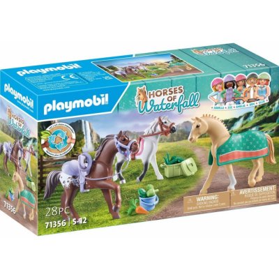 Playmobil Chevaux de Cascade - Amelia & Whisper av. Box à chevaux 
