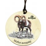 Lesní svět Dřevěná medaile klasik muflon – Zboží Dáma