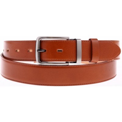 Penny belts pánský kožený opasek do obleku 3534 koňakově hnědý