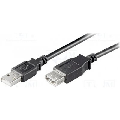 Goobay 68622 USB 2.0 USB A zásuvka, USB A vidlice, 0,3m,č erný – Zbozi.Blesk.cz