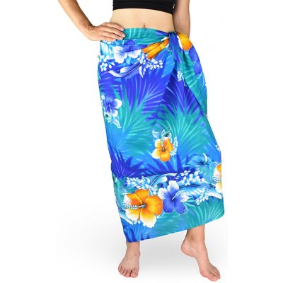 Sarong Pareo REN ibišek malý modrá – Zboží Dáma