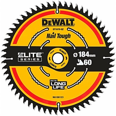DeWALT DT1670 Pilový kotouč 184x16mm 60z ABT +7° – Hledejceny.cz