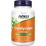 NOW Foods Cordyceps 750 mg 90 rostlinných kapslí – Hledejceny.cz