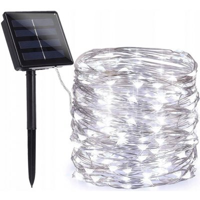 LAMPKI choinkowe ZEWNĘTRZNE solarne 200 LED studená bílá – Hledejceny.cz