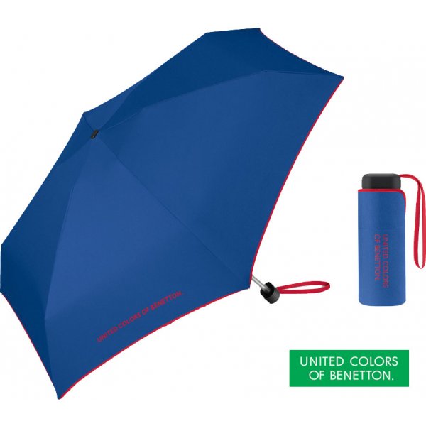 Benetton Ultra mini flat deštník dámský skládací tm.modrý od 480 Kč -  Heureka.cz
