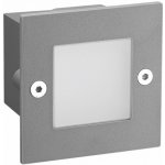ACA Lighting LED zápustné nástěnné svítidlo PAS 2W/230V/6000K/100Lm/120°/IP54/IK08, šedé – Hledejceny.cz