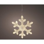 KAEMINGK Vánoční dekorace světelná sněhová vločka LED teplá bílá, 59x1 cm – Hledejceny.cz